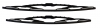 WIPER BLADE KIT GTV6 45cm BLACK WITH HOOK FASTENERS WITHOUT SPOILER